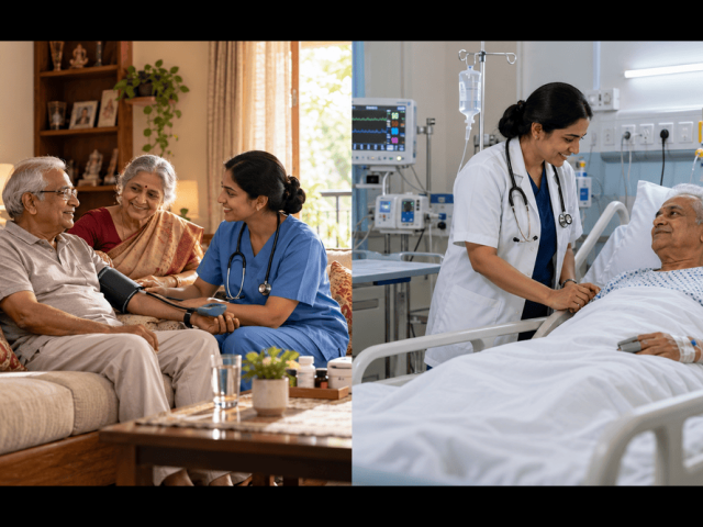 What Is the Difference Between Home Healthcare and Hospital Care for Seniors?
